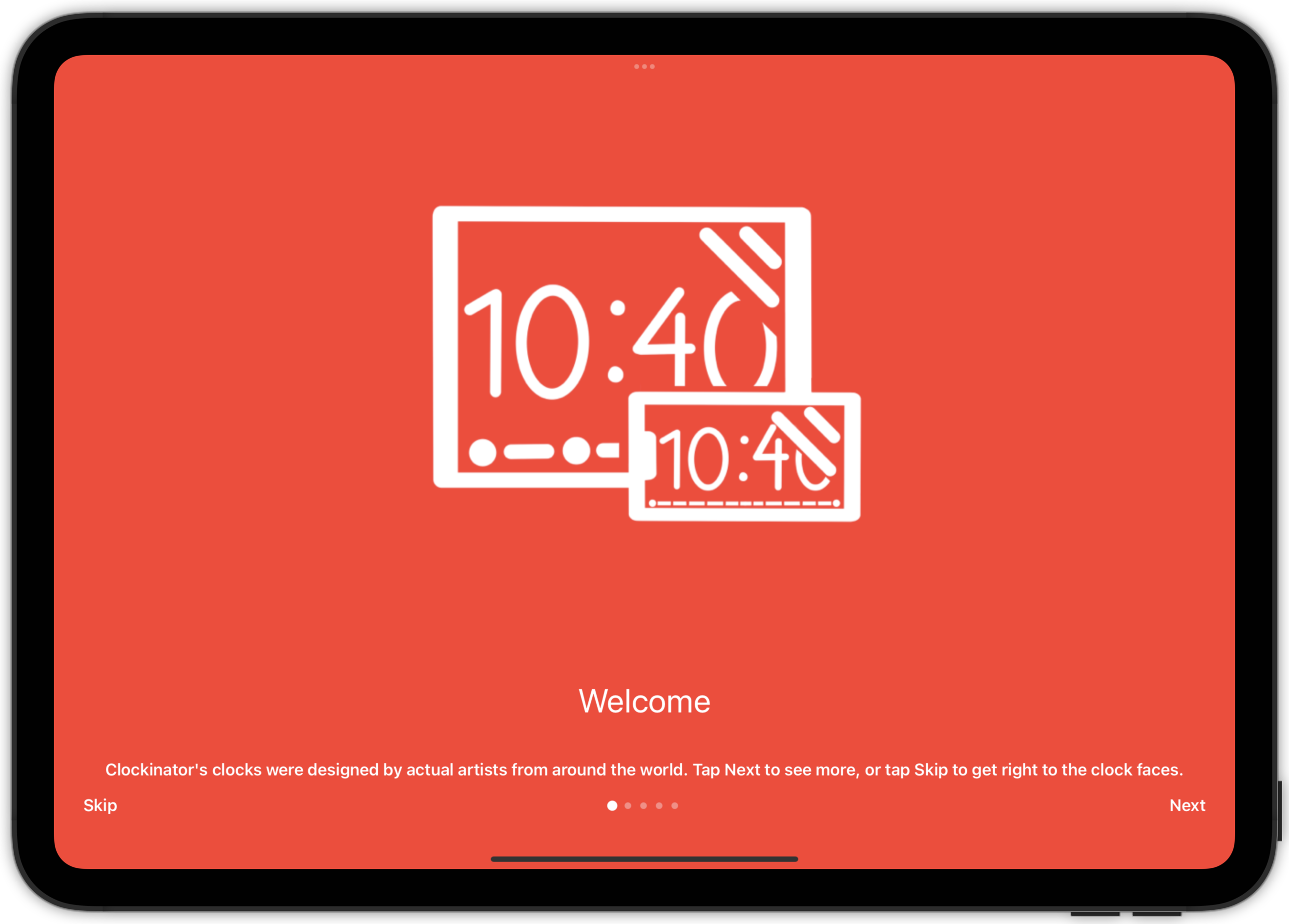 Onboarding for Christmas Clockinator iPad Pro 11inch(m4)